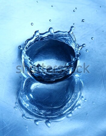 Water droplet to splash of water Stock photo © kawing921