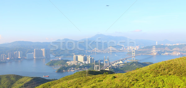 Tres famoso puentes Hong Kong día negocios Foto stock © kawing921