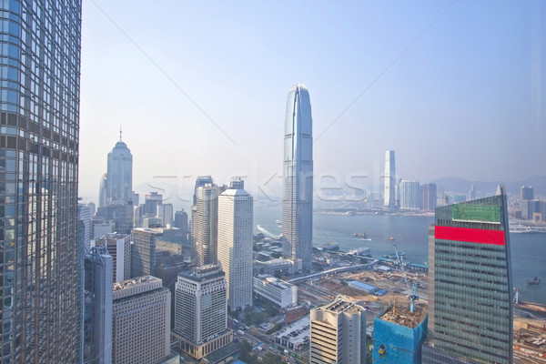 Hongkong panoramę biurowce biuro budynku krajobraz Zdjęcia stock © kawing921