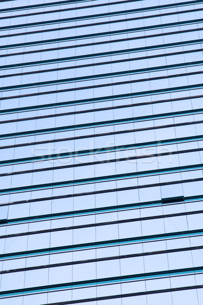 Oficina Windows ciudad pared vidrio azul Foto stock © kawing921