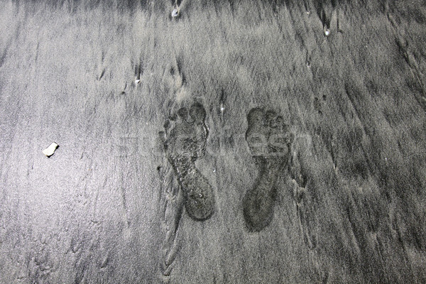 Footprint on sand Stock photo © kawing921
