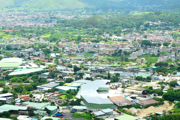 Hong Kong rural area with many apartment blocks  Stock photo © kawing921