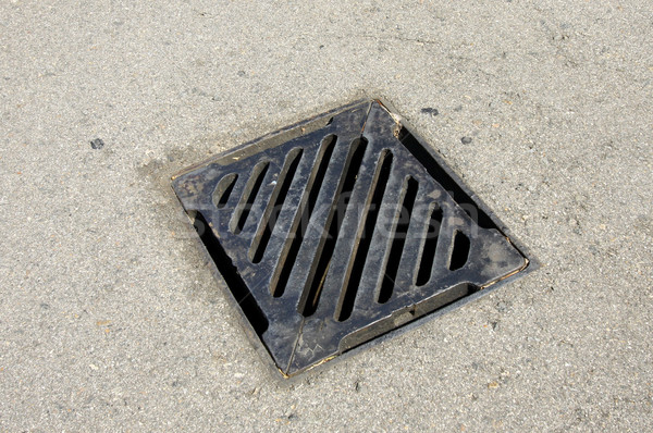 Drainage system the manhole on floor Stock photo © kawing921