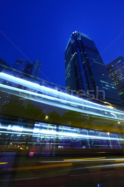 Traffic in Hong Kong at night Stock photo © kawing921