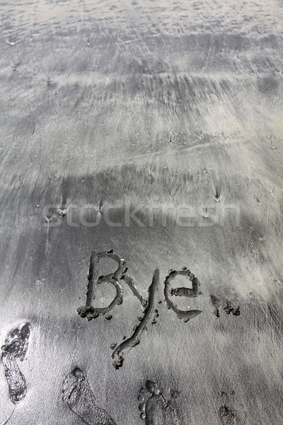 Stock photo: Bye on sand