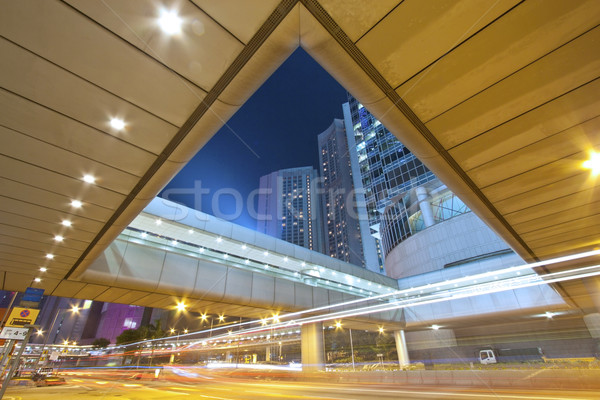 Busy traffic in Hong Kong at night Stock photo © kawing921