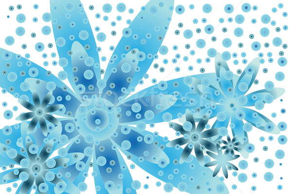 青 花 巨大な 青い花 異なる 抽象的な ストックフォト © kaycee
