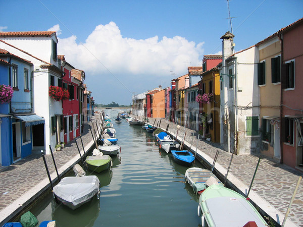 Italien Kanal nice Stadtbild Ansicht Wasser Stock foto © kaycee