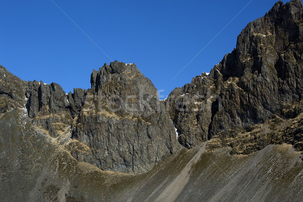 Stock photo: Impressive volcano mountain landscape in Iceland