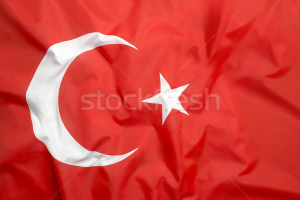Zászló Törökország futball sportok utazás úszik Stock fotó © kb-photodesign