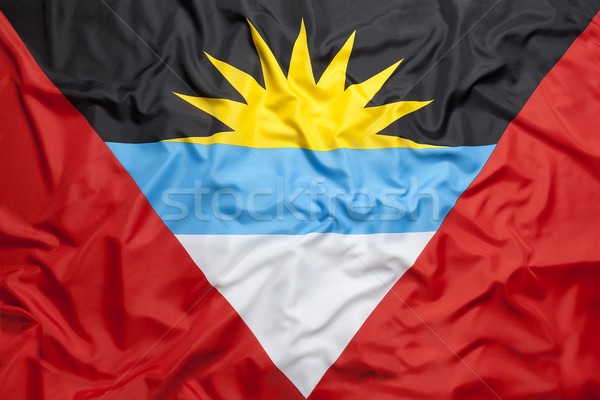 Textiel vlag Blauw weefsel zwarte land Stockfoto © kb-photodesign