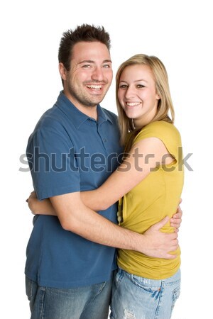 Isolated Young Couple Stock photo © keeweeboy