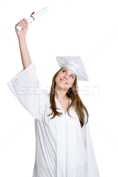 Graduating Diploma Girl Stock photo © keeweeboy