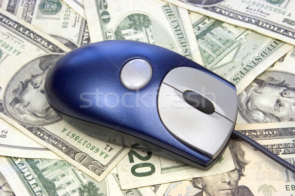 Fare para bilgisayar fare amerikan bilgisayar kâğıt Stok fotoğraf © keeweeboy