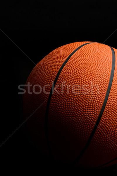 Basket nero sport arancione palla buio Foto d'archivio © keeweeboy