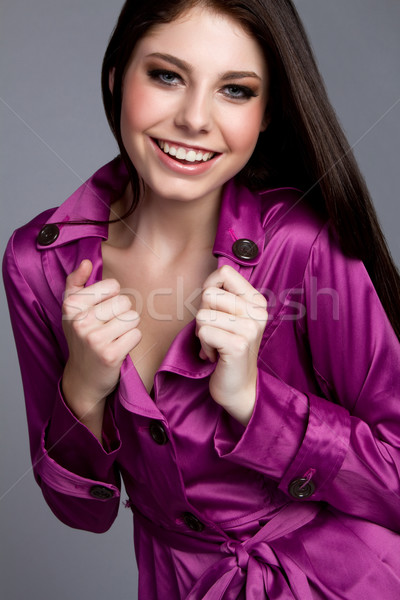 Sorridere ragazza bella teen girl moda donna Foto d'archivio © keeweeboy