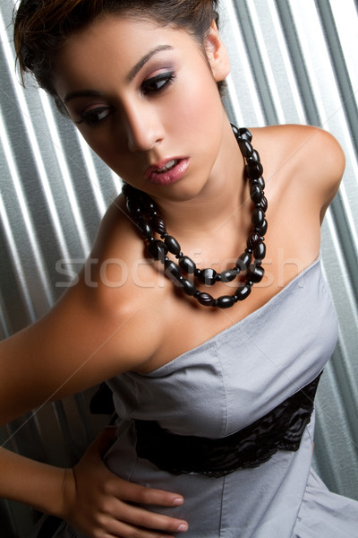Gyönyörű nő gyönyörű fiatal divat modell nő Stock fotó © keeweeboy