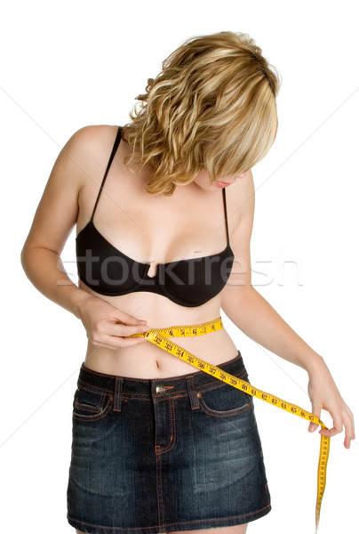 Frau Taille Gewichtsverlust Mädchen jungen Stock foto © keeweeboy