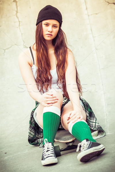 Teen Skater Girl Stock photo © keeweeboy