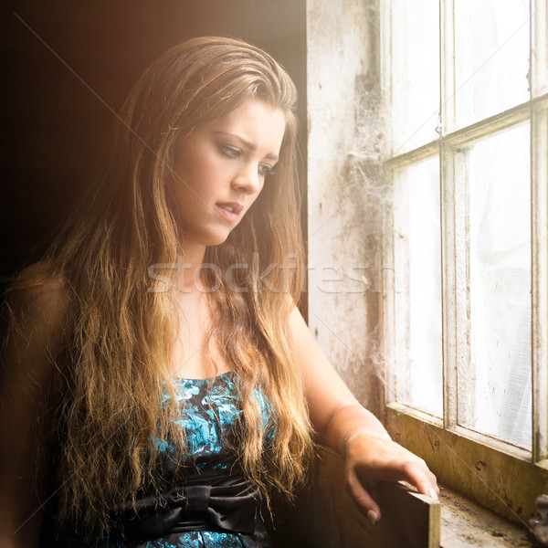 Sad Young Woman Stock photo © keeweeboy