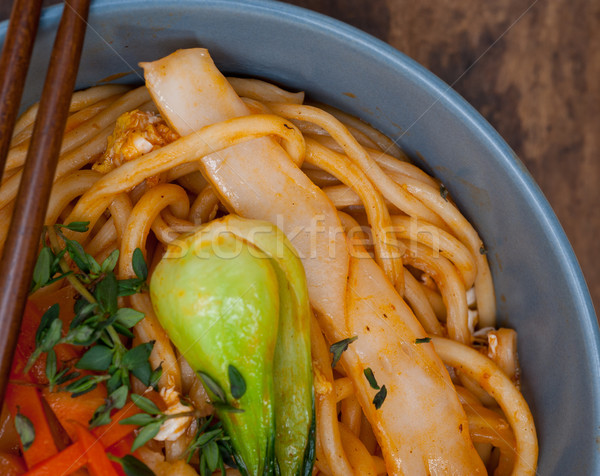 hand pulled ramen noodles Stock photo © keko64