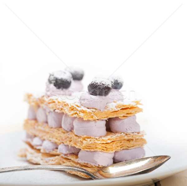 napoleon blueberry cake dessert  Stock photo © keko64