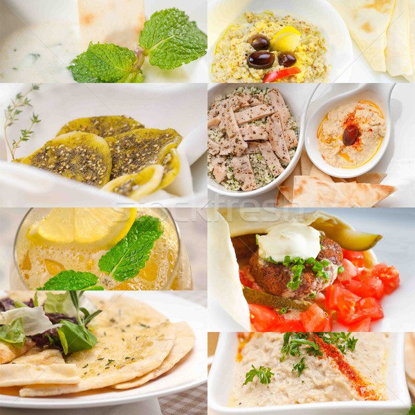 middle east food collage  Stock photo © keko64