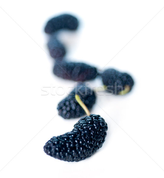 fresh ripe mulberry over white Stock photo © keko64