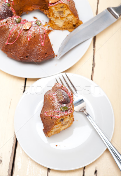 chestnut cake bread dessert Stock photo © keko64