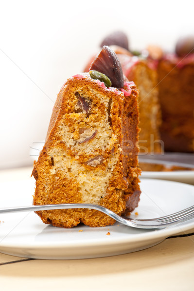 chestnut cake bread dessert Stock photo © keko64