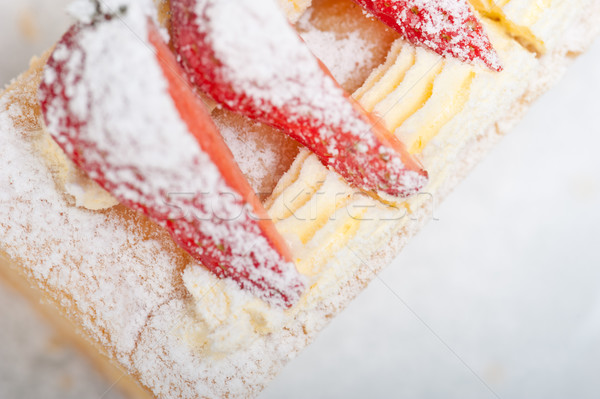 napoleon strawberry cake dessert  Stock photo © keko64