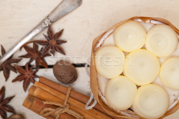 vanilla and spice cream cake dessert Stock photo © keko64