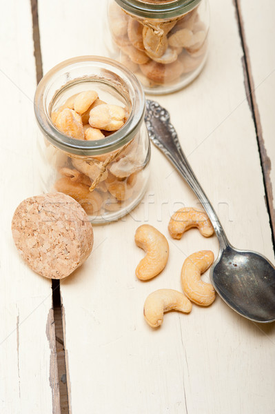 cashew nuts on a glass jar  Stock photo © keko64