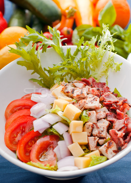 Vers klassiek caesar salade meer heerlijk Stockfoto © keko64