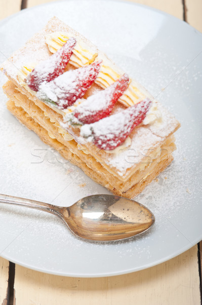 napoleon strawberry cake dessert  Stock photo © keko64