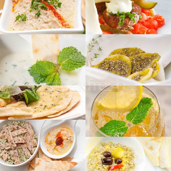 Zdjęcia stock: Bliskim · Wschodzie · żywności · kolaż · Emiraty · kolekcja