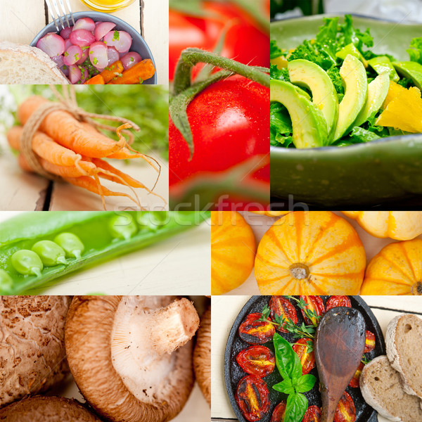 hearthy vegetables collage composition  Stock photo © keko64