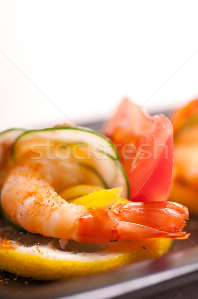 Stockfoto: Kleurrijk · garnaal · voorgerechten · snack · vers · groenten