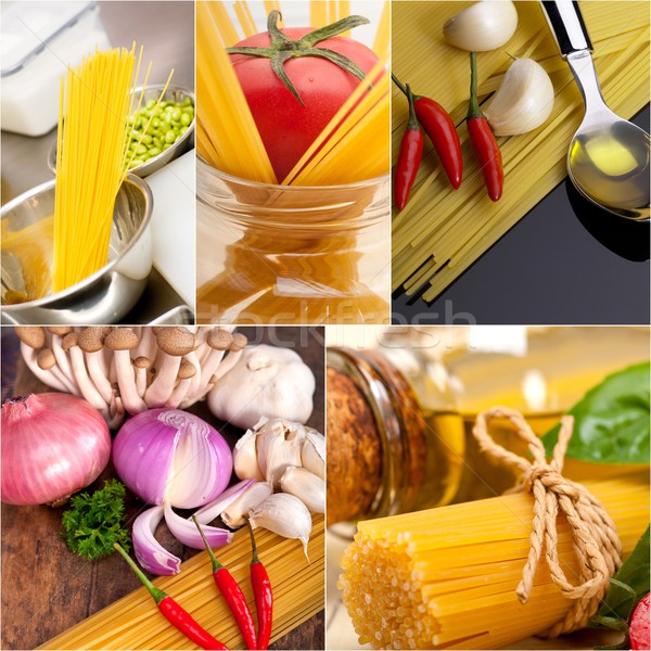 healthy Vegetarian vegan food collage Stock photo © keko64