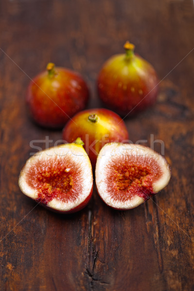 Frischen Altholz Makro Essen Obst Stock foto © keko64