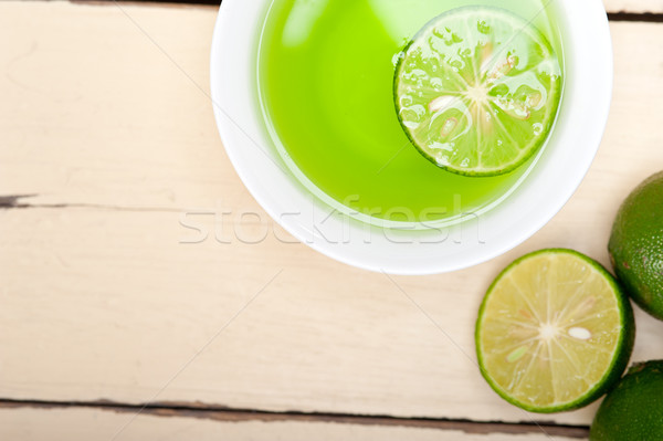 綠色 石灰 檸檬水 新鮮 健康 宏 商業照片 © keko64