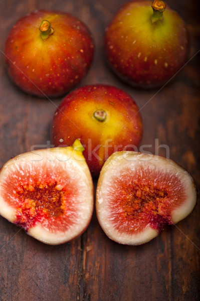 Frischen Altholz Makro Essen Obst Stock foto © keko64
