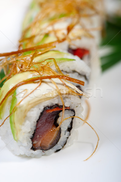 Stock foto: Frischen · Sushi · Wahl · Kombination · Sortiment · Makro