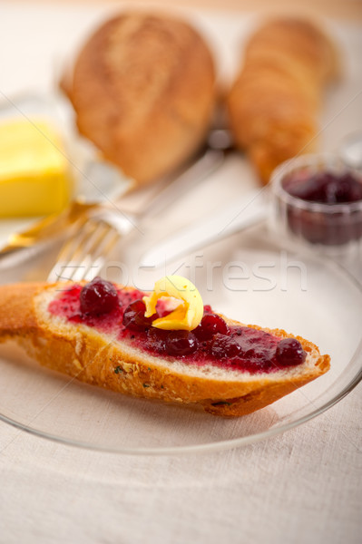 bread butter and jam  Stock photo © keko64