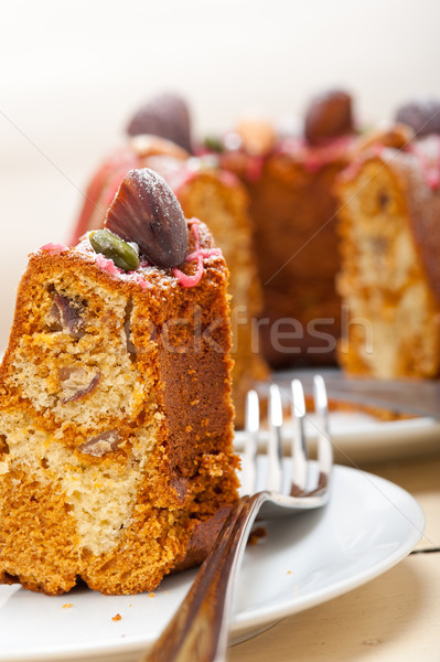 chestnut cake bread dessert Stock photo © keko64