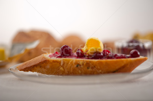 bread butter and jam  Stock photo © keko64