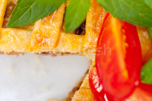 Stock photo: home made beef pie