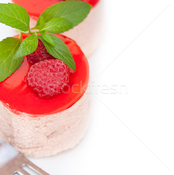 Fresco framboesa bolo sobremesa forma de Foto stock © keko64