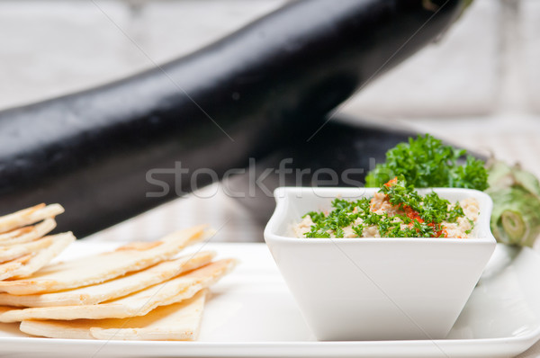 moutabal baba ghanoush eggplant dip Stock photo © keko64