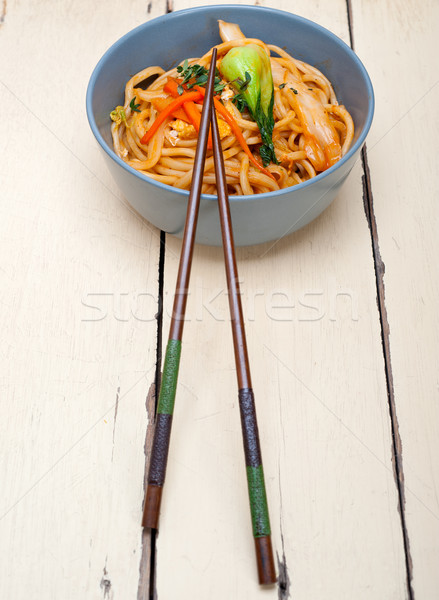 hand pulled ramen noodles Stock photo © keko64